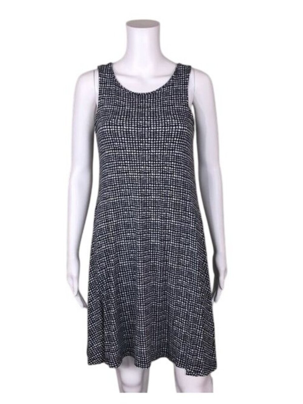 MERCER & MADISON Black White Checkered Dress - S